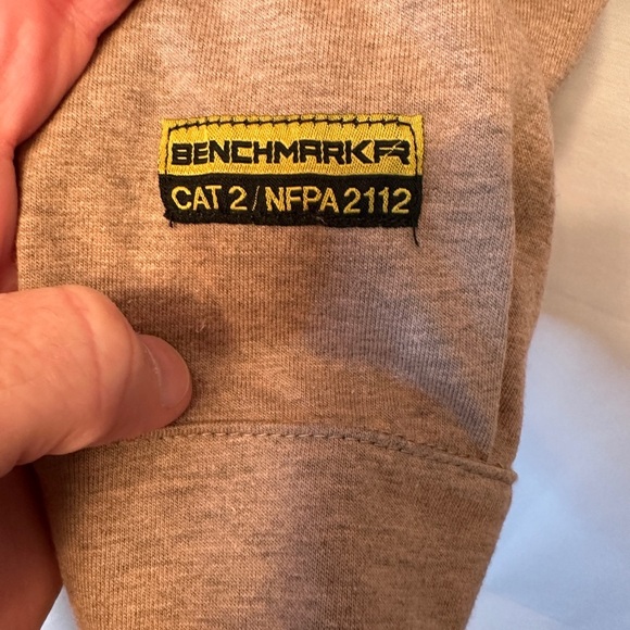 Benchmark Size M Oh Snap Hybrid FR Shirt Fire Resistant Stretch Material Tan - Picture 4 of 12